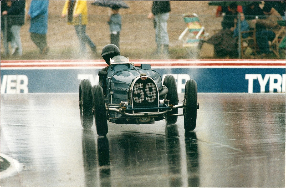 Bugatti in the rain